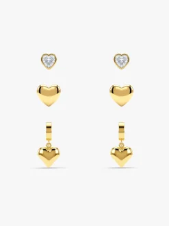 Heart Agenda Gold Plated Earrings
