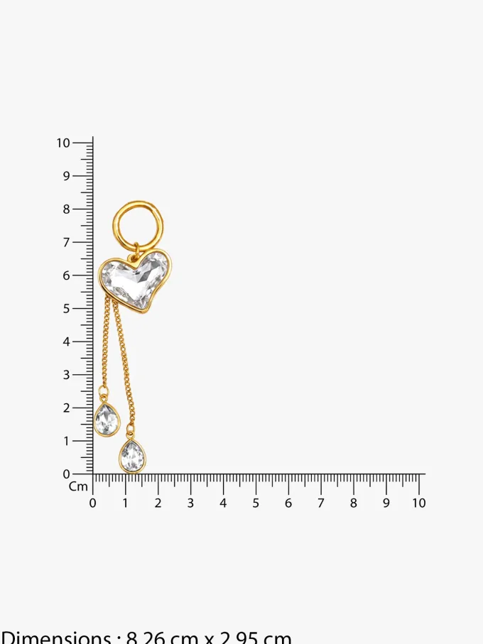 Heart Drip Gold Plated Lariat Necklace