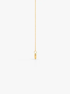 Heart Flick Gold Plated Pendant with Link Chain