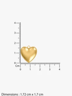 Heart On Lock Gold Plated Necklace