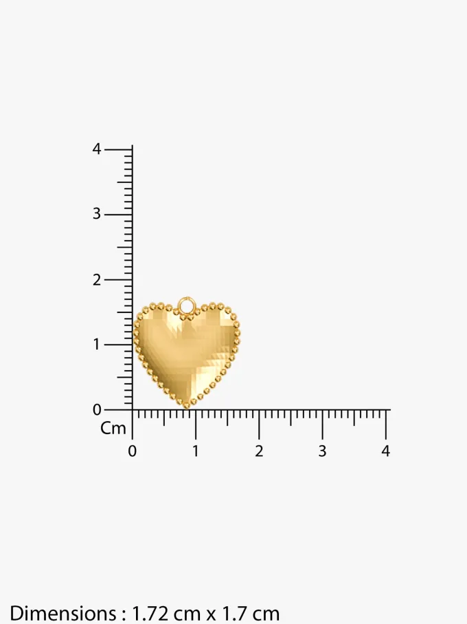 Heart On Lock Gold Plated Necklace