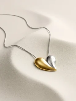 Heartbreaker Dual Tone Necklace