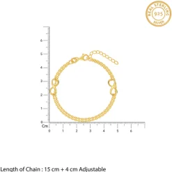Kriti Sanon Golden Boundless Link Bracelet