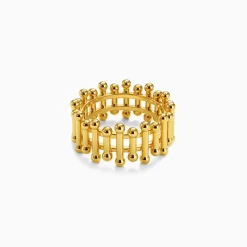 Kriti Sanon Golden Gated Ring (Size 12)