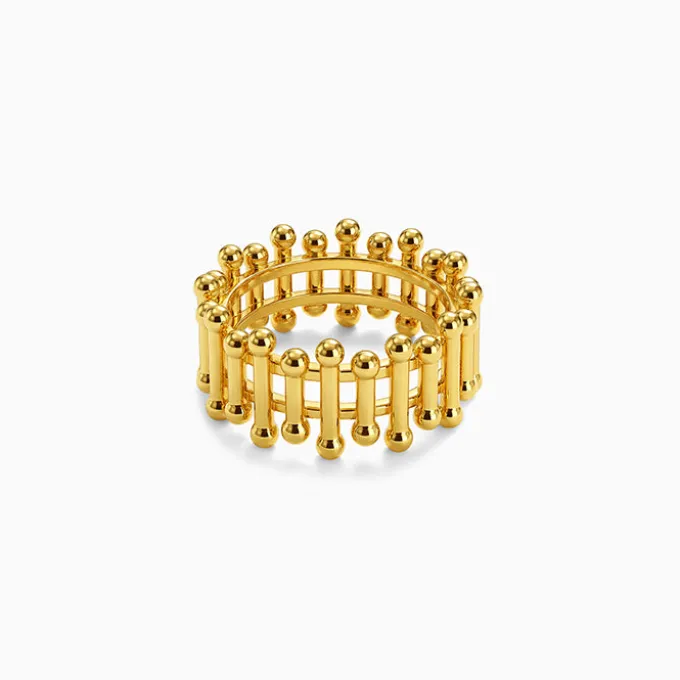 Kriti Sanon Golden Gated Ring (Size 12)