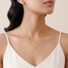 Kriti Sanon Golden Gilded Petal Layered Necklace