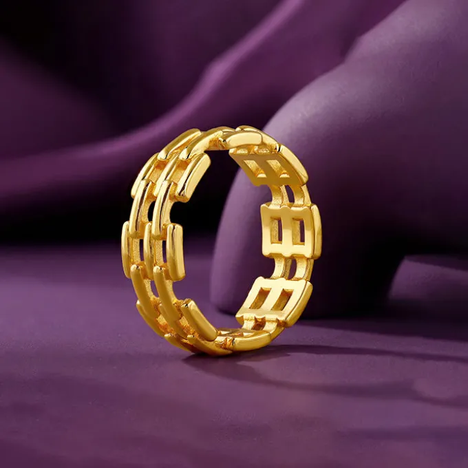 Kriti Sanon Golden Girls Code Ring (Size 12)