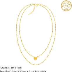 Kriti Sanon Golden Layered Love Necklace