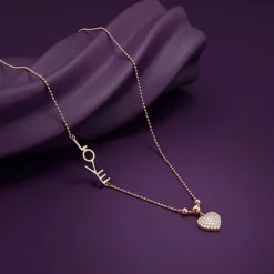 Kriti Sanon Rose Gold Delara Necklace