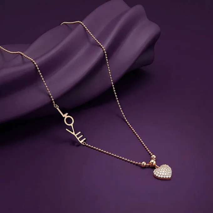 Kriti Sanon Rose Gold Delara Necklace