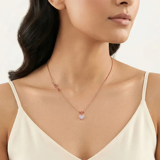 Kriti Sanon Rose Gold Delara Necklace