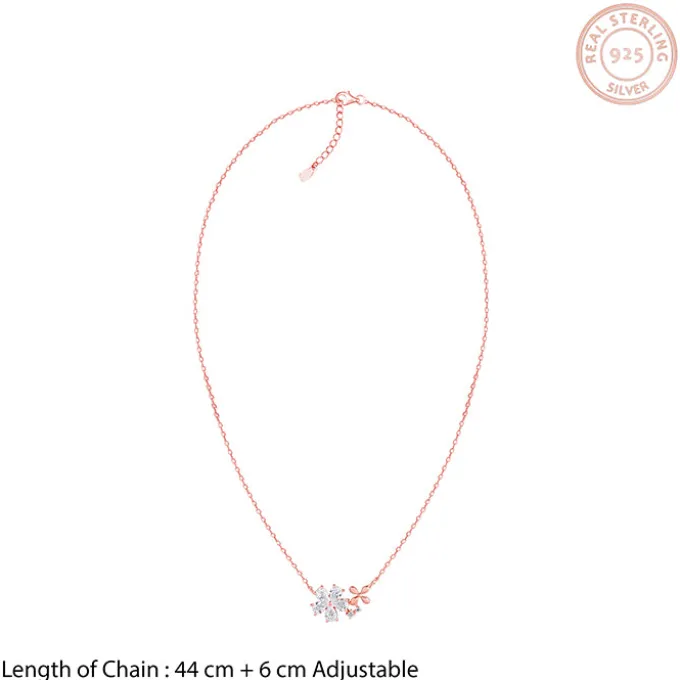 Kriti Sanon Rose Gold Flora Drape Necklace