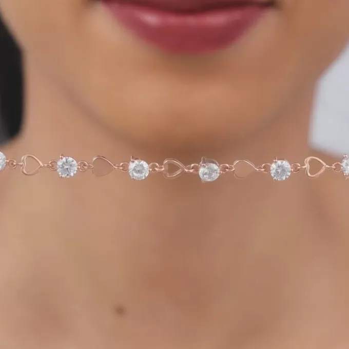 Kriti Sanon Rose Gold Heartlock Bracelet