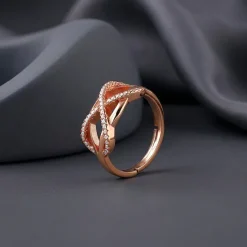 Kriti Sanon Rose Gold Infinity Bling Ring (Size 12)