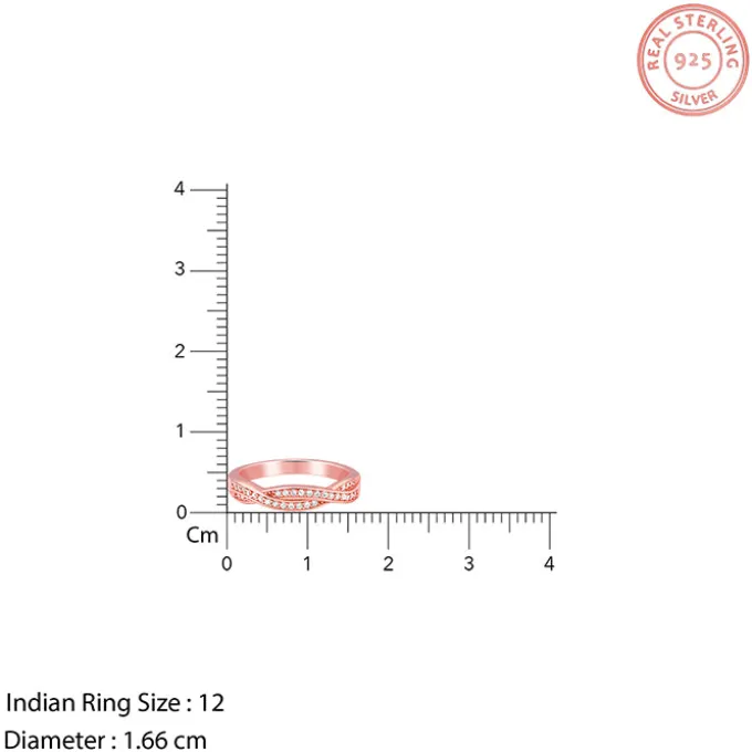 Kriti Sanon Rose Gold Sparkling Spiral Ring