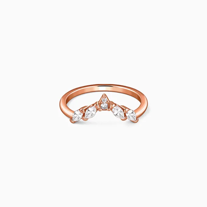 Kriti Sanon Rose Gold Vanki Shine Ring (Size 12)