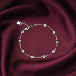 Kriti Sanon Silver Connected by Circles Bracelet
