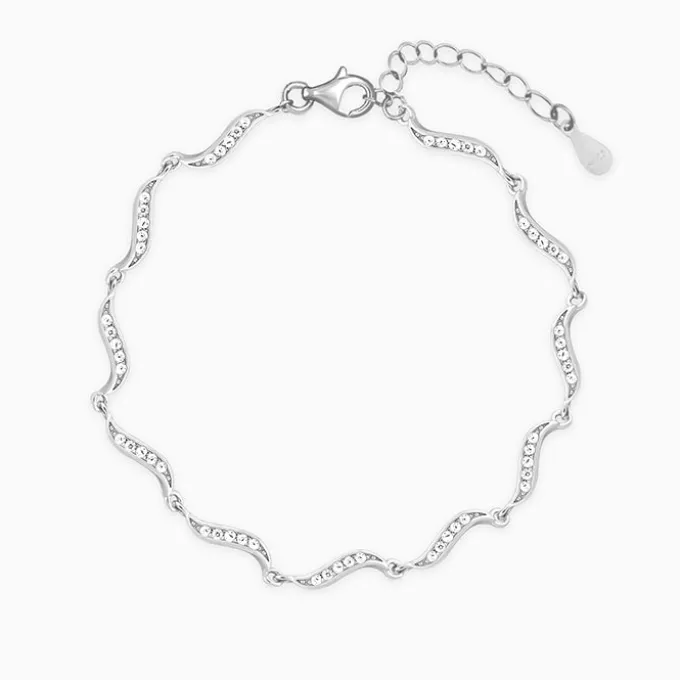 Kriti Sanon Silver Graceful Waves Bracelet