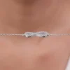 Kriti Sanon Silver Infinity Heart Bracelet