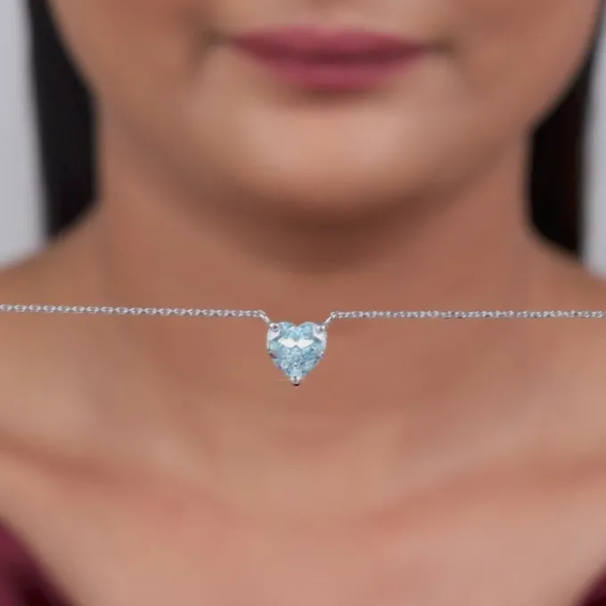 Kriti Sanon Silver Kiss Me Necklace