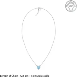 Kriti Sanon Silver Kiss Me Necklace