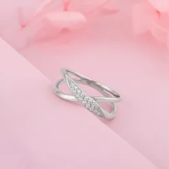 Kriti Sanon Silver Merging Orbits Ring
