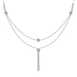 Kriti Sanon Silver Slow Dance Layered Necklace