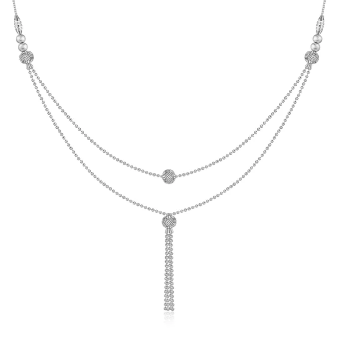 Kriti Sanon Silver Slow Dance Layered Necklace