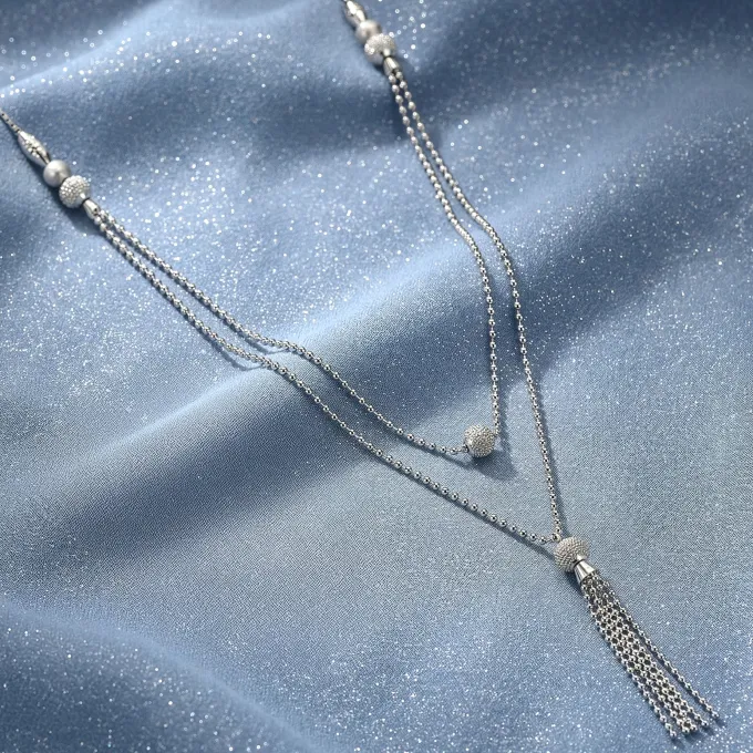 Kriti Sanon Silver Slow Dance Layered Necklace