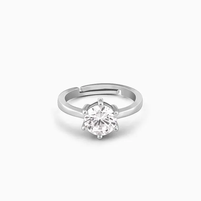 Kriti Sanon Silver Zircon Vintage Ring