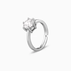 Kriti Sanon Silver Zircon Vintage Ring