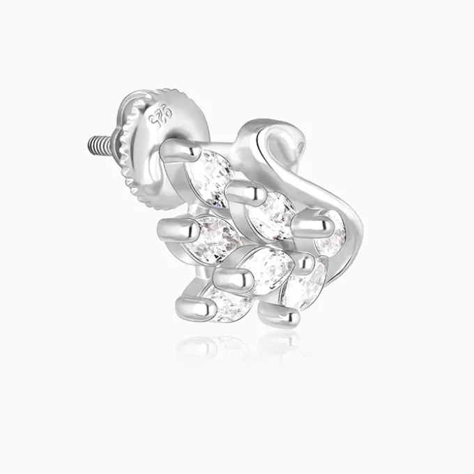 Manali's Shining Swan Studs