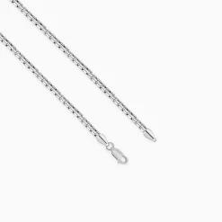 Oxidised Silver Box Chain For Him