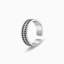 Oxidised Silver Falak Toe Rings