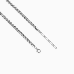 Oxidised Silver Flex Box Chain For Him