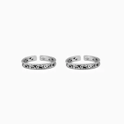 Oxidised Silver Grace Toe Ring