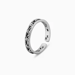 Oxidised Silver Grace Toe Ring