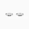 Oxidised Silver Infinity Bling Toe Rings