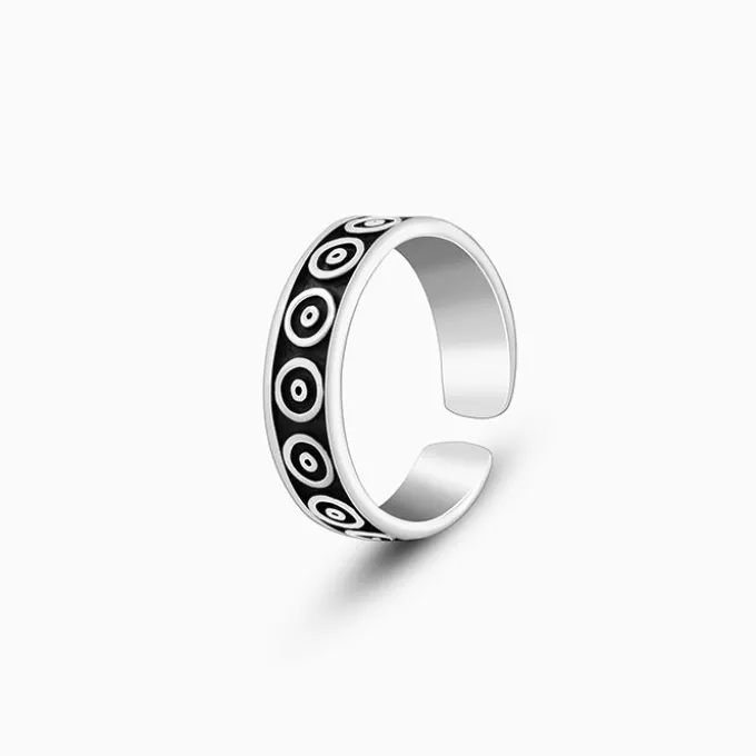 Oxidised Silver Ishani Toe Rings