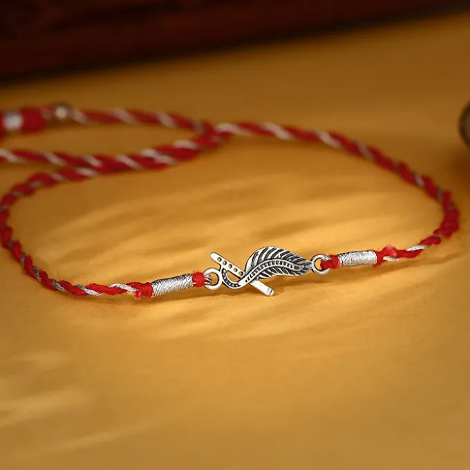 Oxidised Silver Krishna Rakhi
