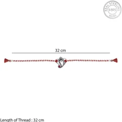 Oxidised Silver Lord Ganesha Rakhi