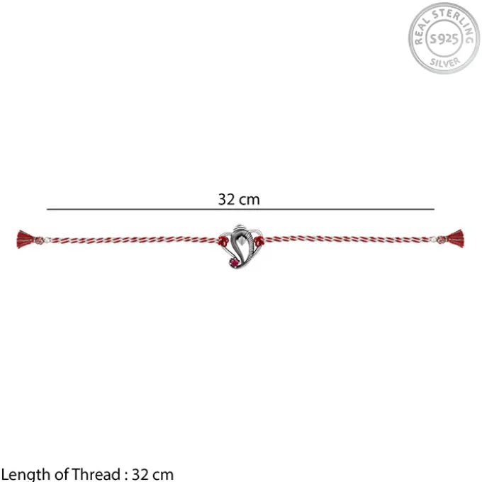 Oxidised Silver Lord Ganesha Rakhi