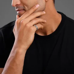 Oxidised Silver Meraki Ring For Him