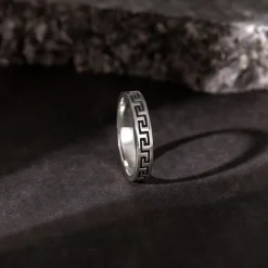 Oxidised Silver Mystique Ring For Him