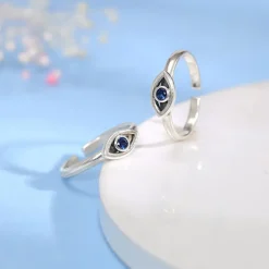 Oxidised Silver Naina Toe Rings