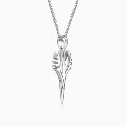 Oxidised Silver Phantom Edge Pendant With Box Chain For Him