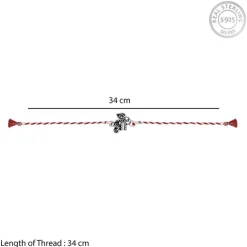 Oxidised Silver Precious Rakhi