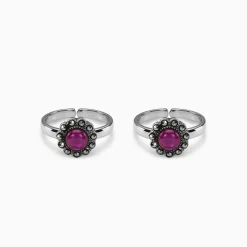 Oxidised Silver Smitha Toe Rings