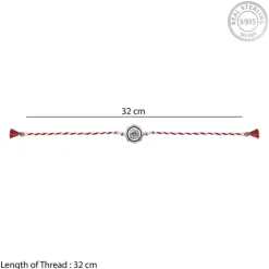 Oxidised Silver Swastika Rakhi