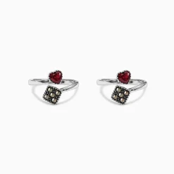 Oxidised Silver Tavishi Toe Rings